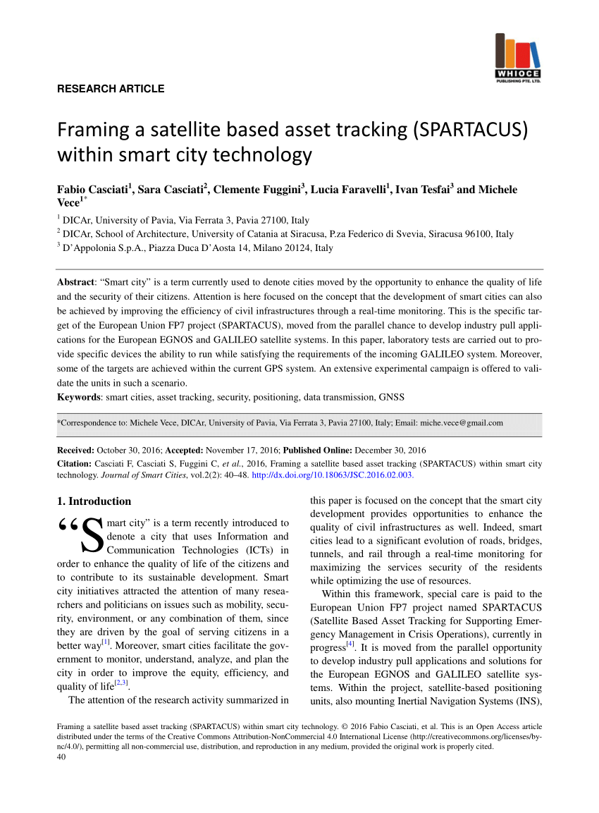 PDF) Framing a Satellite Based Asset Tracking (SPARTACUS) within ...