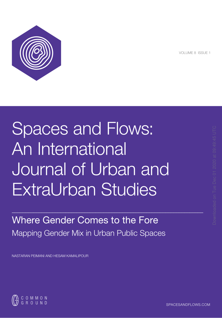 Pdf Where Gender Comes To The Fore Mapping Gender Mix In Urban Public Spaces 