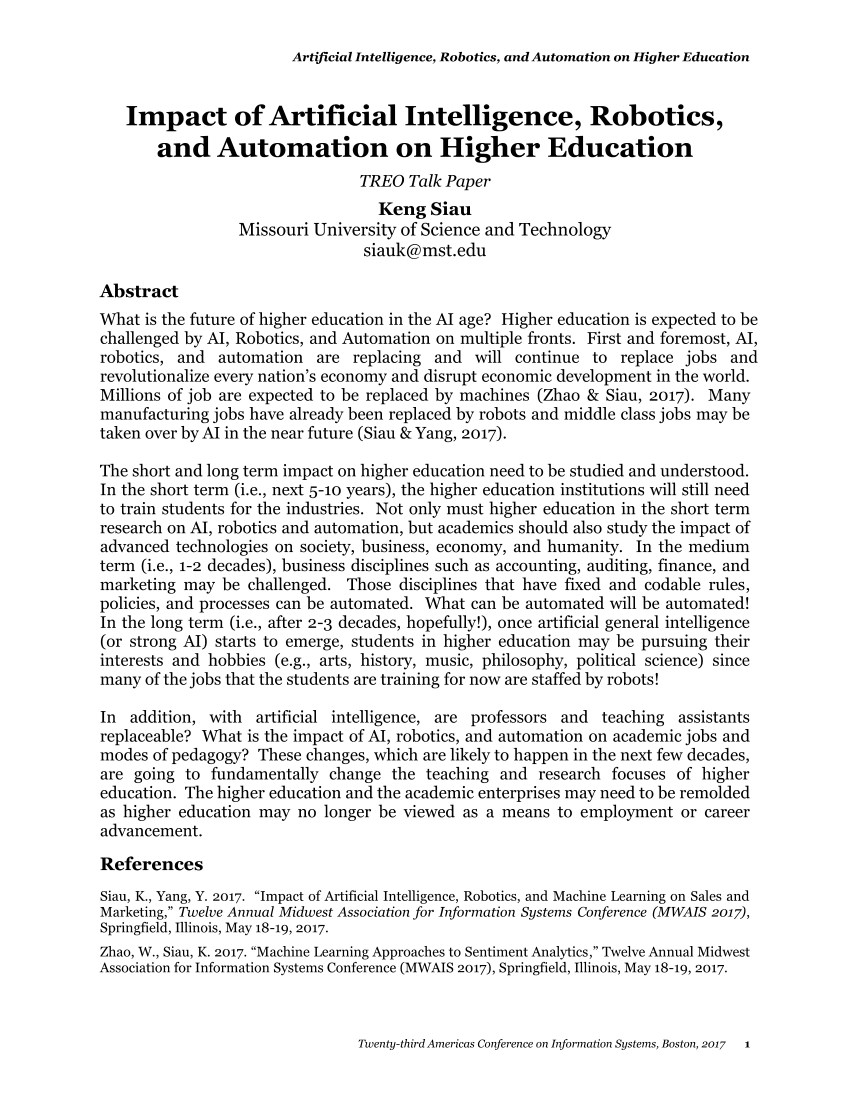 current research paper on artificial intelligence