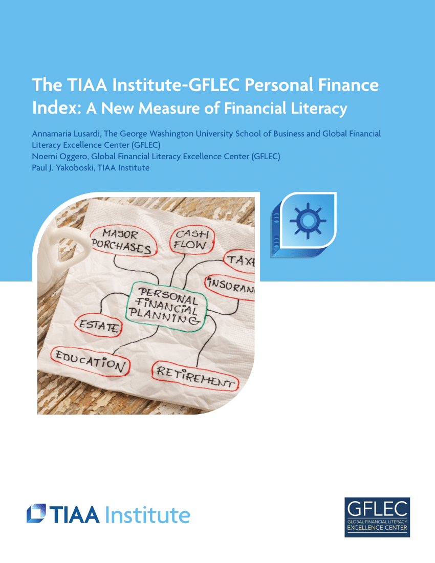 (PDF) The TIAA InstituteGFLEC Personal Finance Index A New Measure of