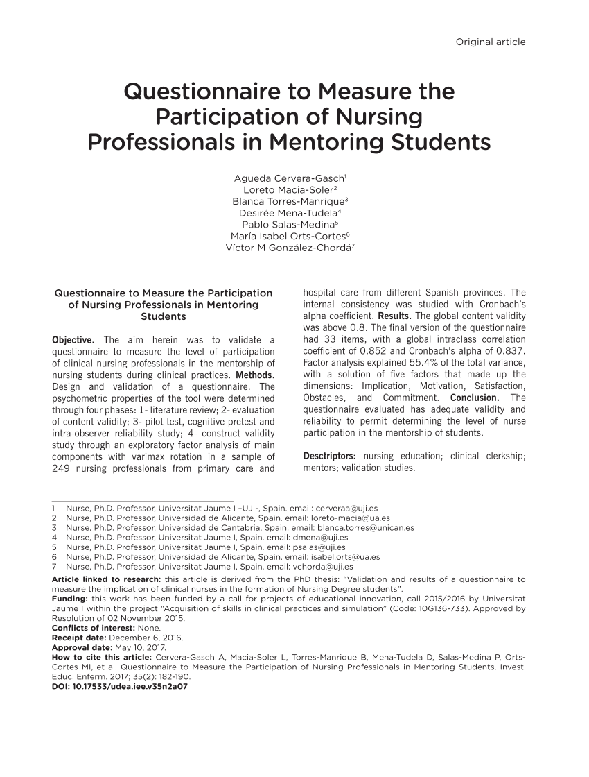 research question about nursing