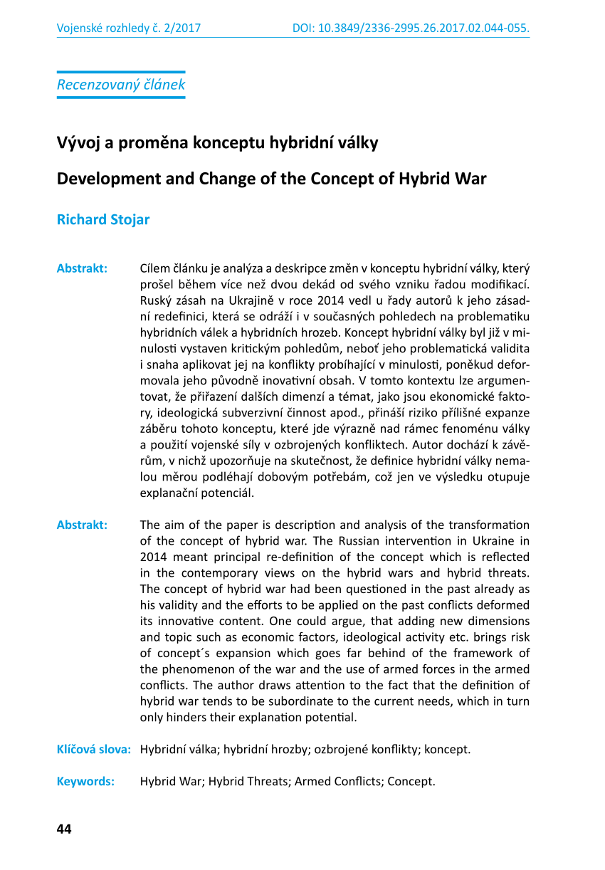 impact of hybrid war essay