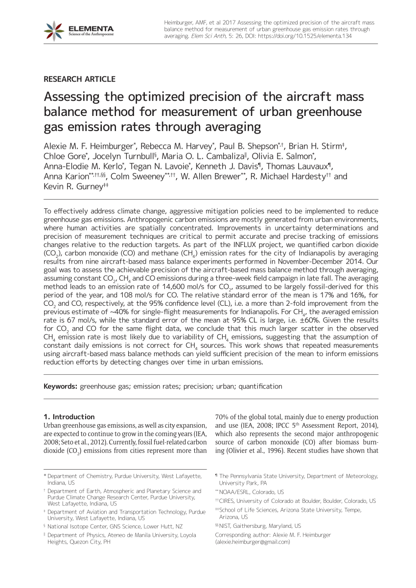 PDF) Assessing the optimized precision of the aircraft mass 