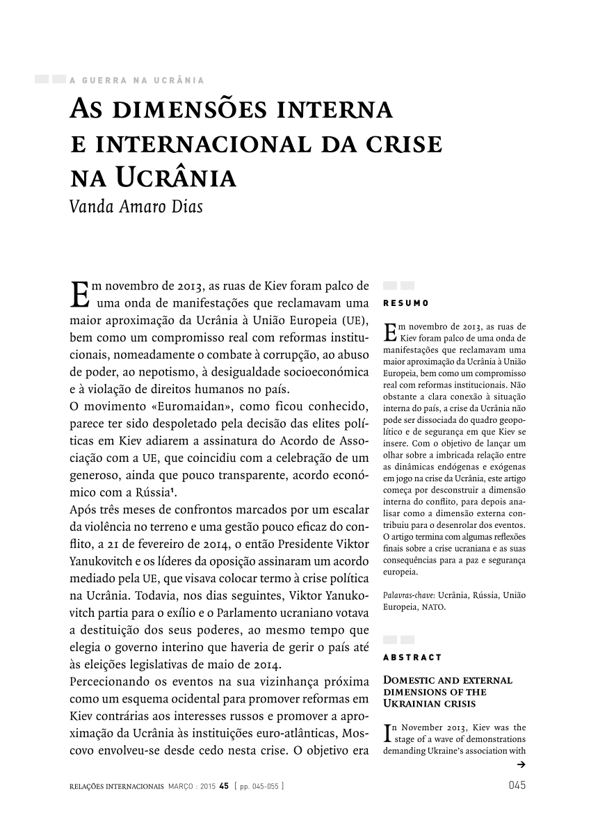 A difícil “transição” da Crimeia, Internacional