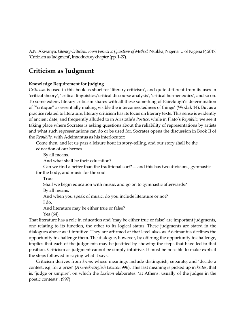 essay on criticism pdf free download