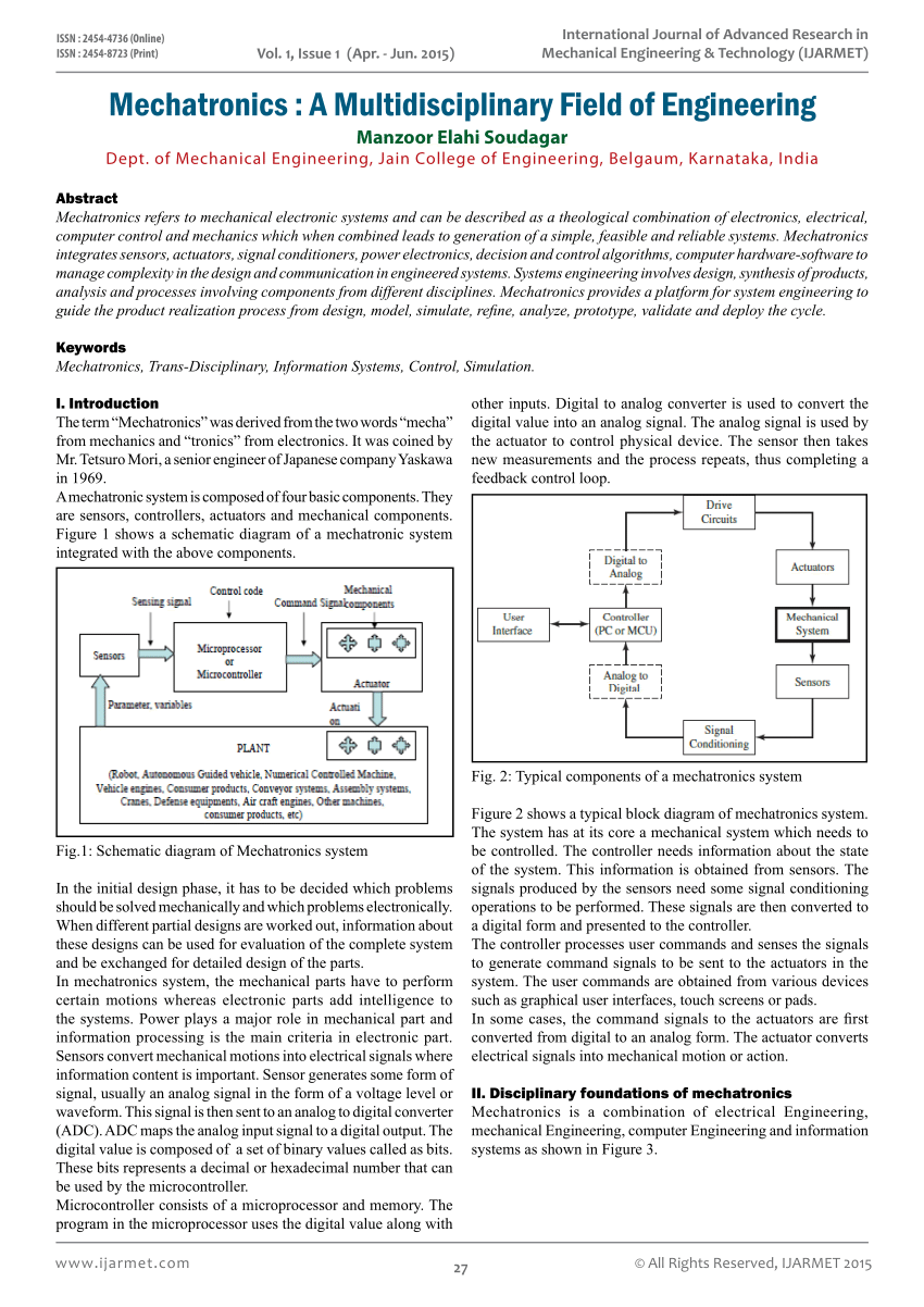 mechatronics thesis pdf