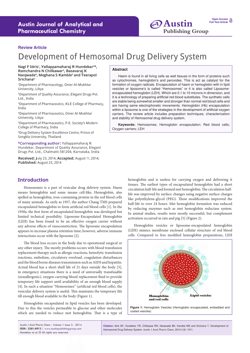 (PDF) Austin Journal of Analytical and Pharmaceutical Chemistry