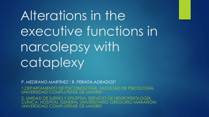 narcolepsy and cataplexy motor block