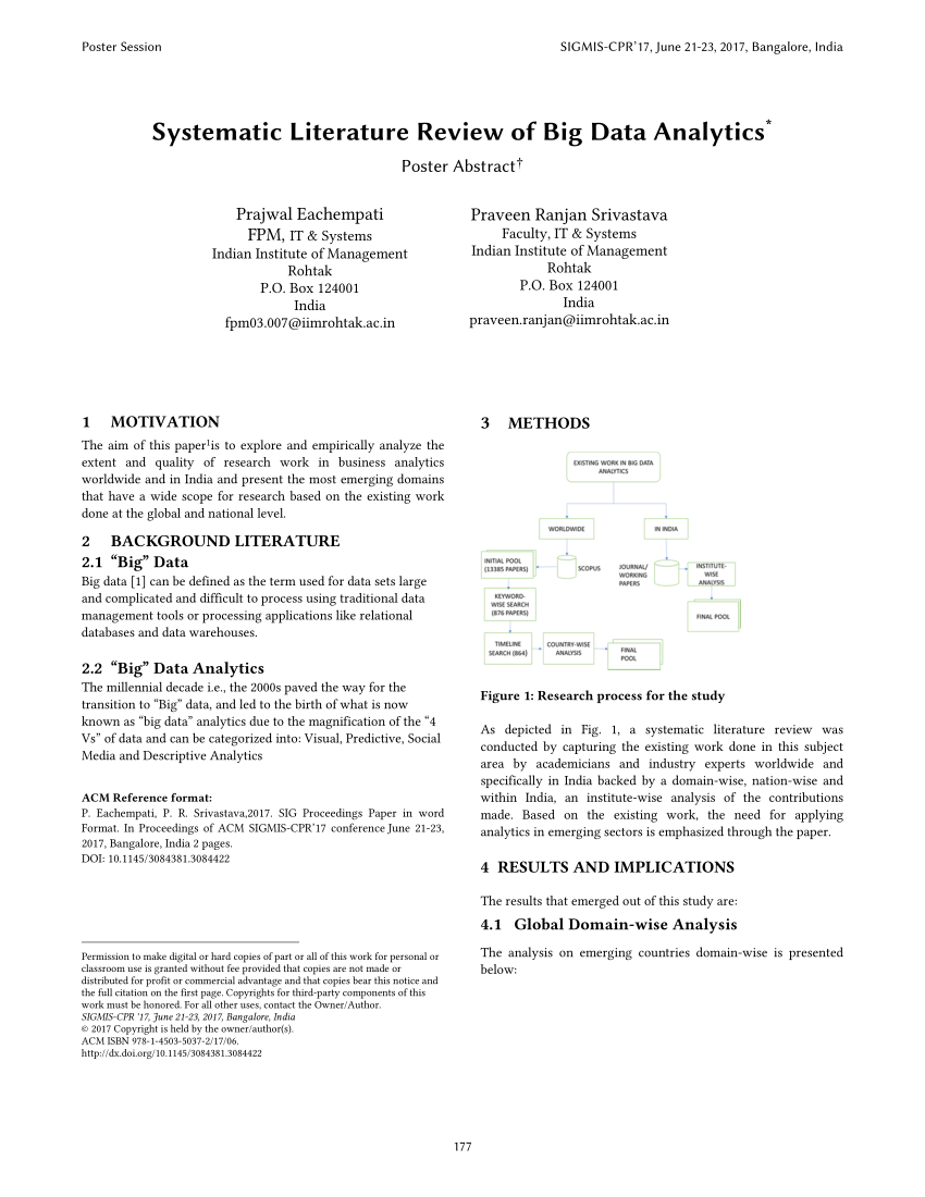 literature review data analytics