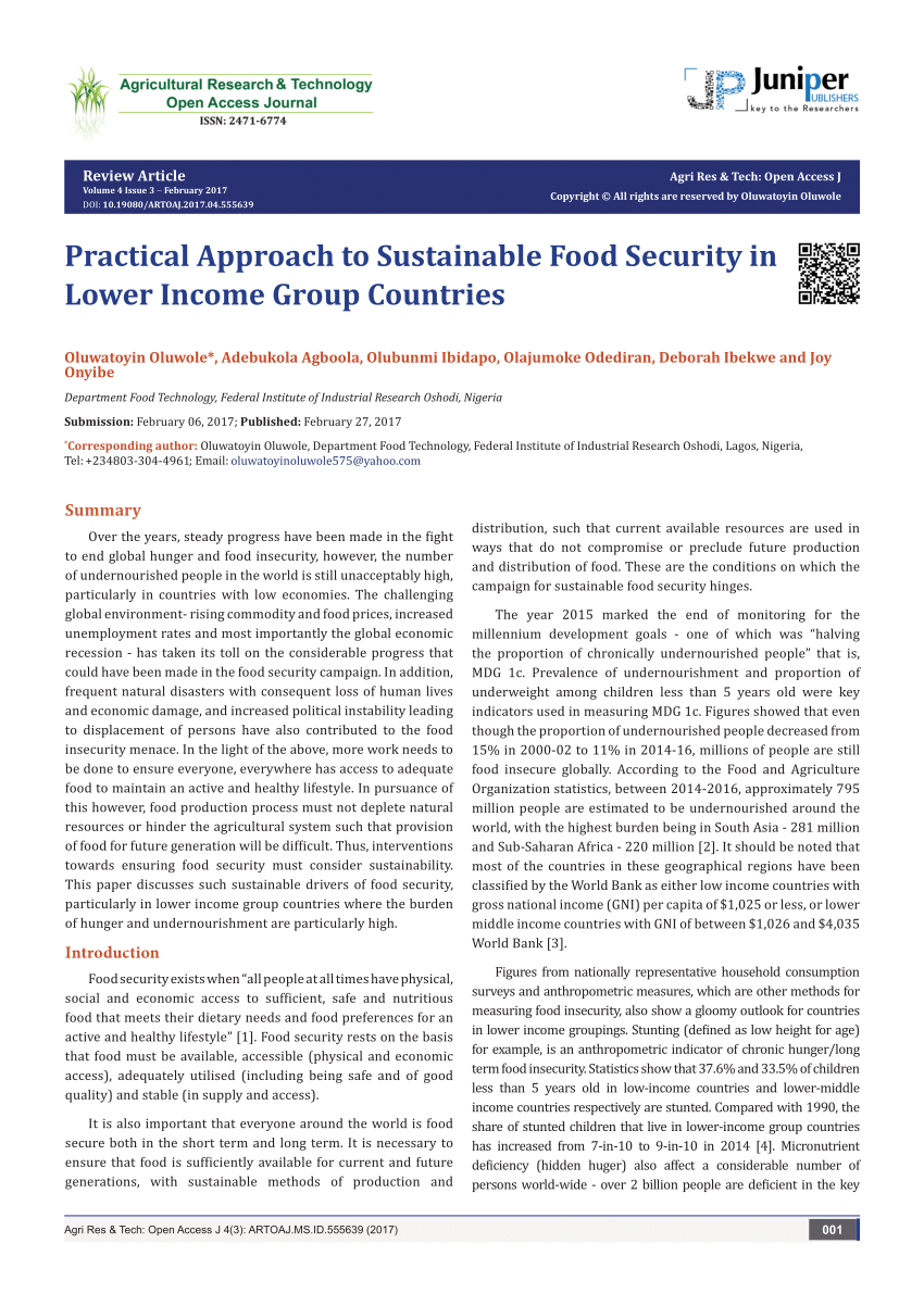 thesis on food security pdf