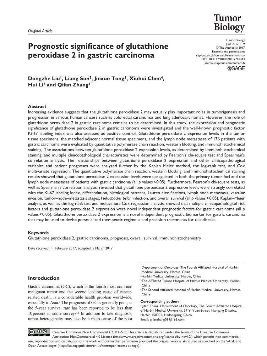 (PDF) Selenium, glutathione and glutathione peroxidases in 