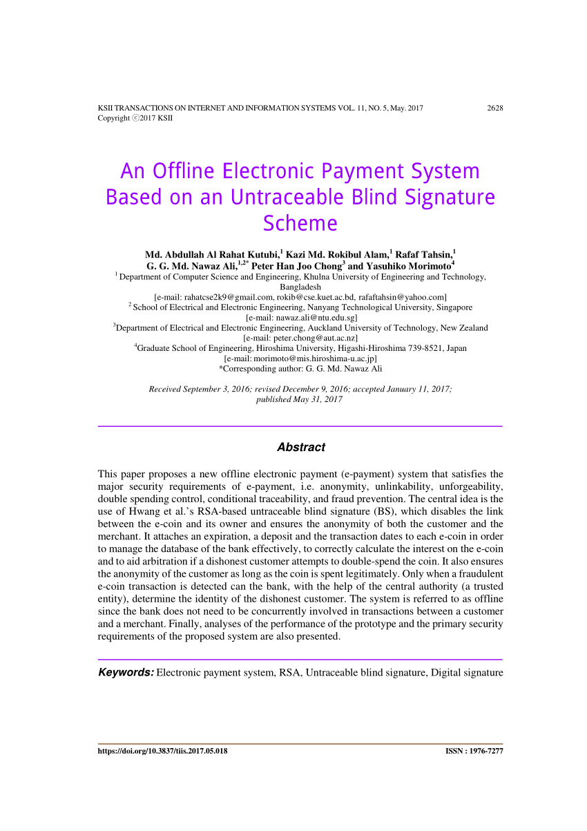thesis electronic payment