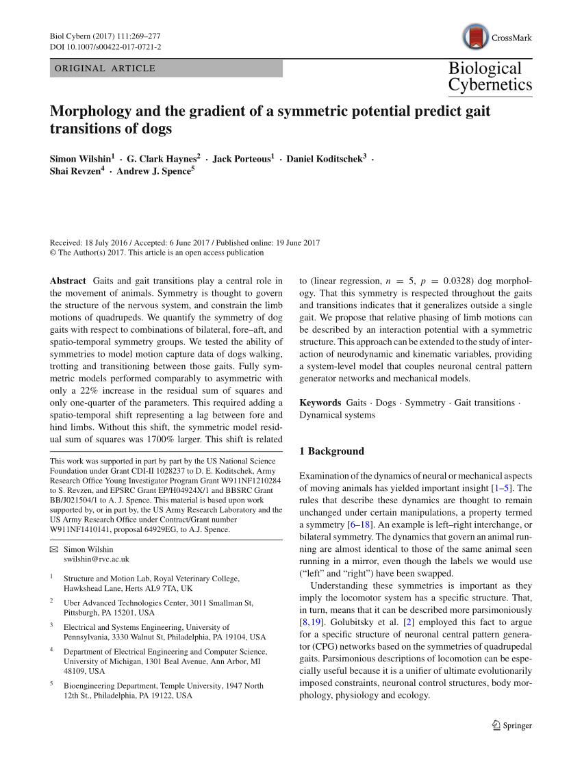 PDF) Morphology and the gradient of a symmetric potential predict ...