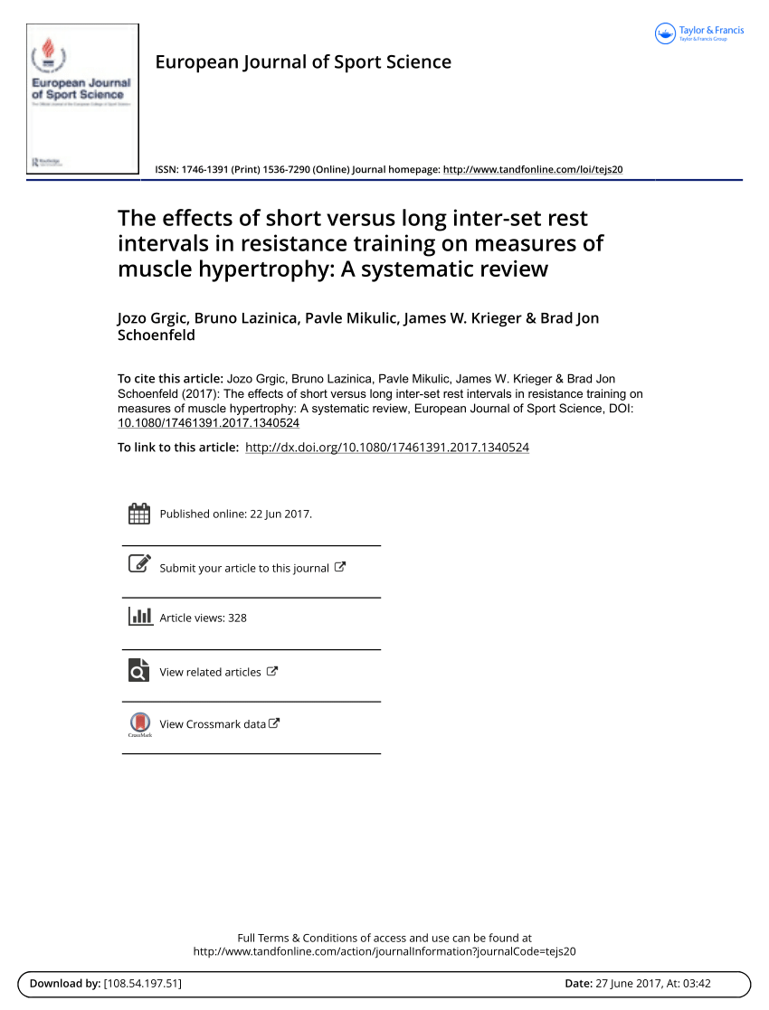 PDF) Cluster Sets for Muscle Hypertrophy: A Short Review †