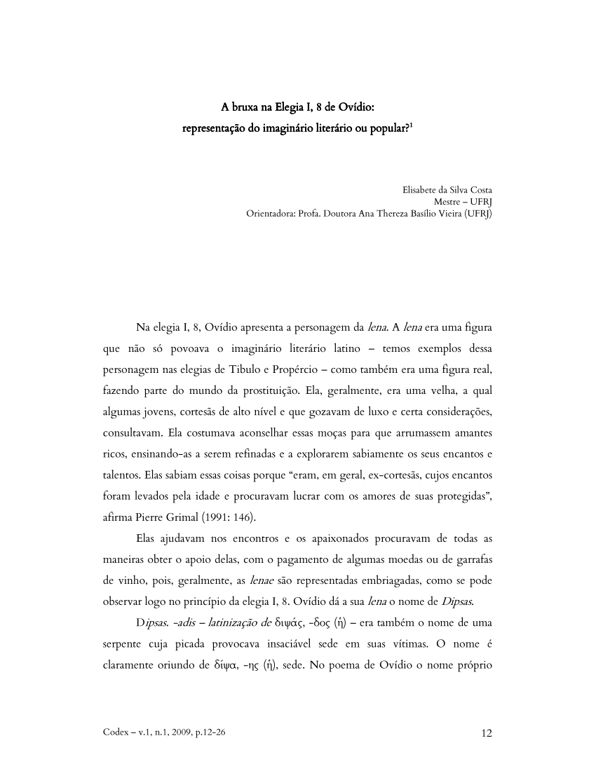 PDF) Elegias de Tibulo : tradução e comentário