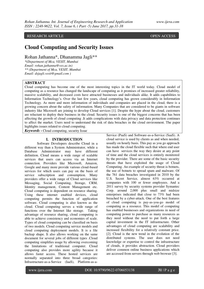 cloud computing security research paper