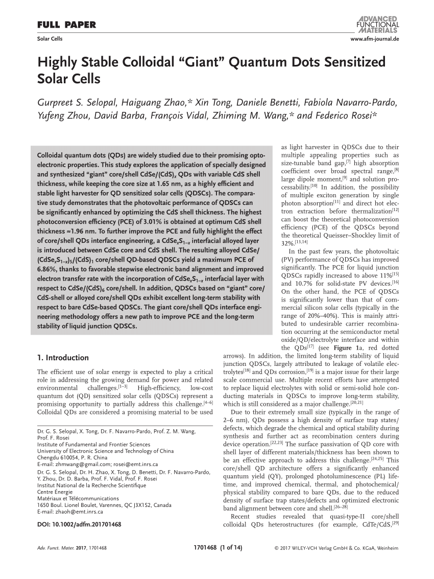 PDF Highly Stable Colloidal