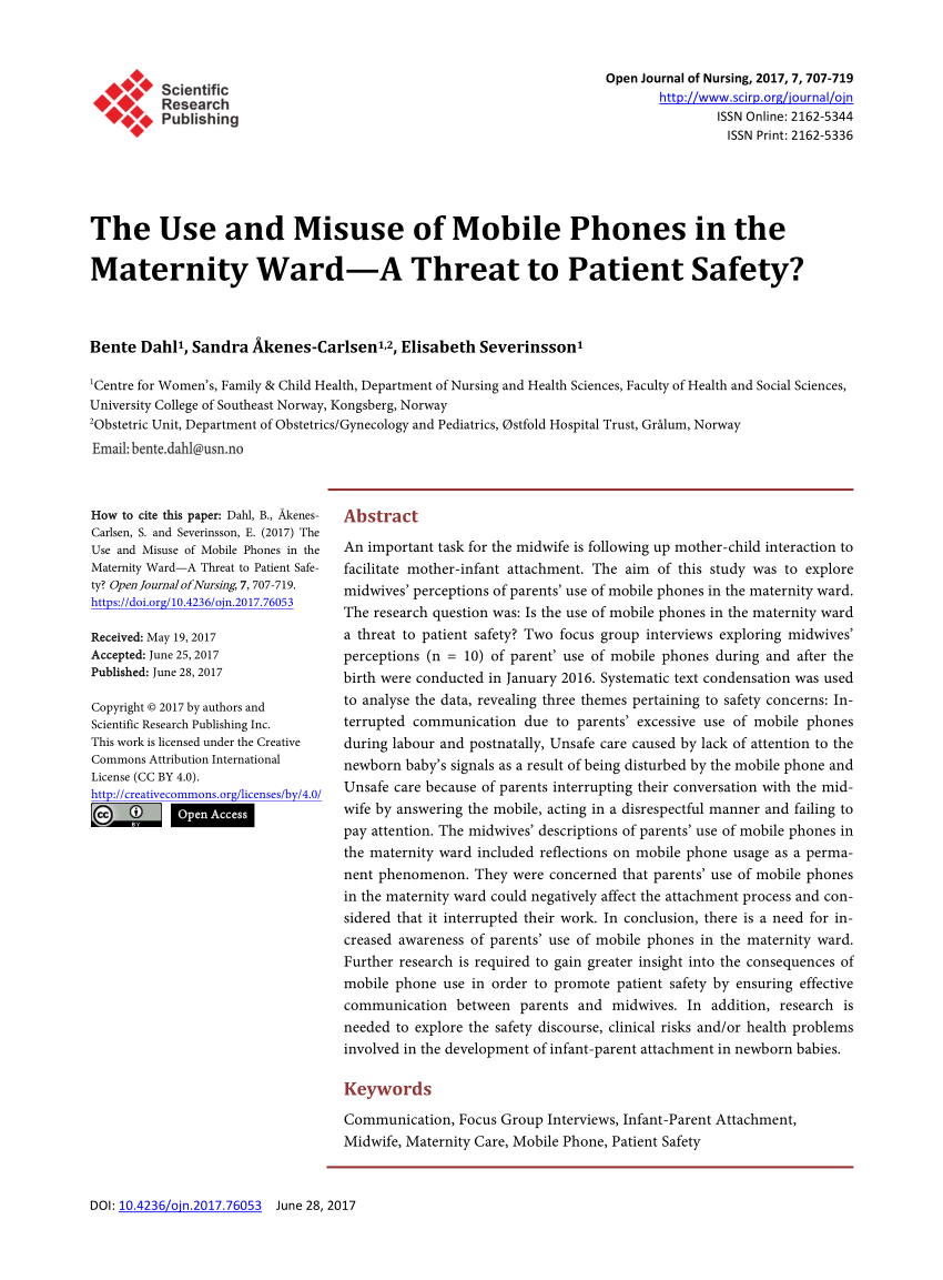 research article on mobile phones