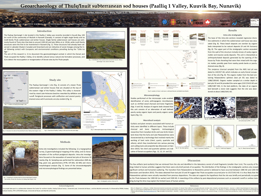 PDF Geoarchaeology of Thule Inuit subterranean sod houses