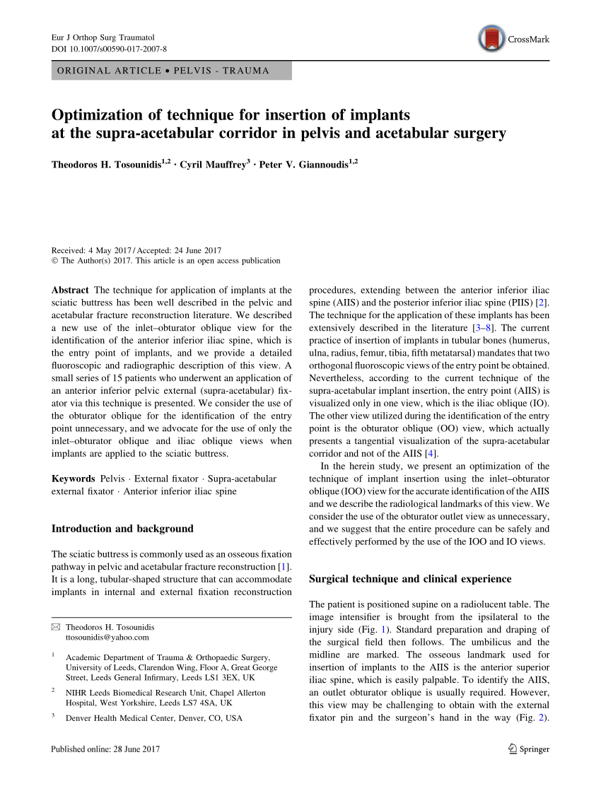 (PDF) Optimization of technique for insertion of implants