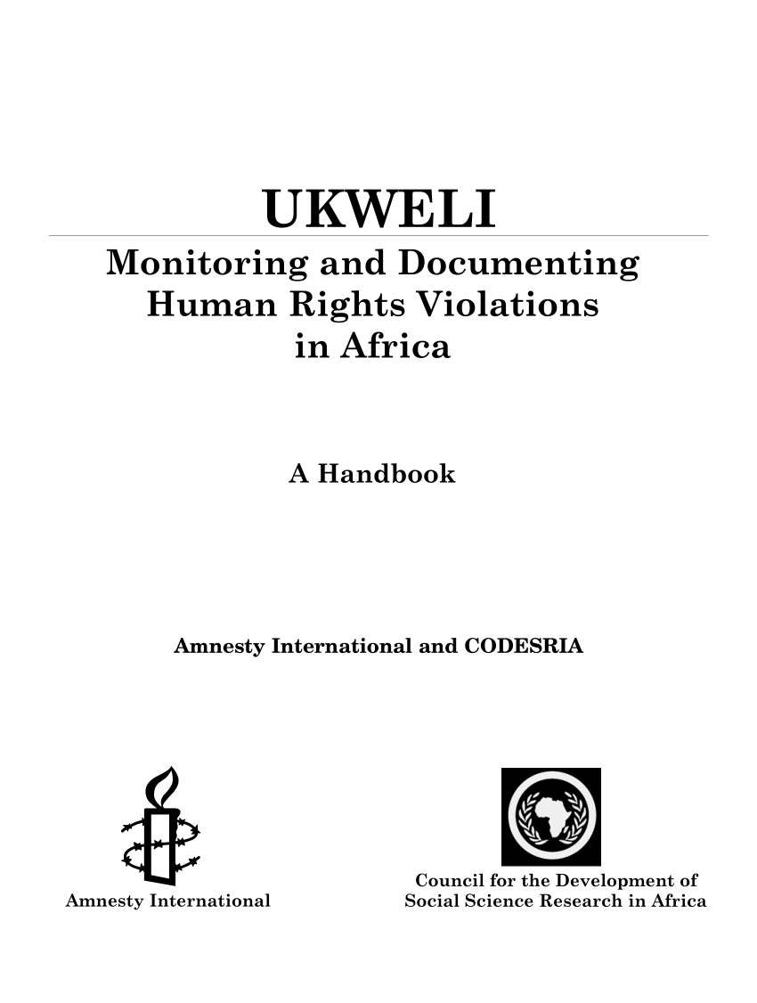 (PDF) Ukweli: Researching and Documenting Human Rights Violations in ...