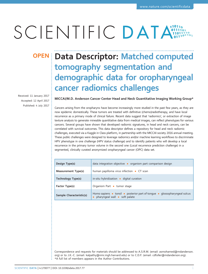 PDF) Matched computed tomography segmentation and demographic data ...