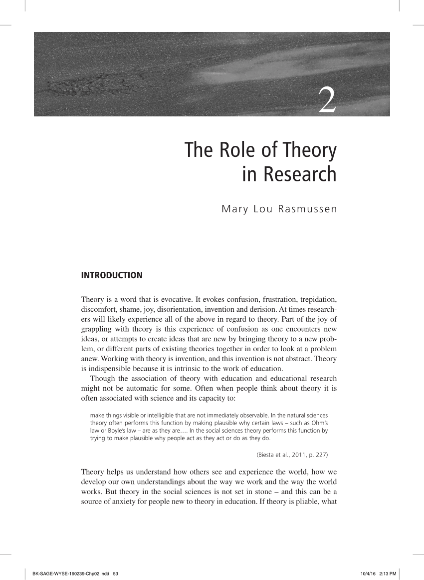 theory in research pdf