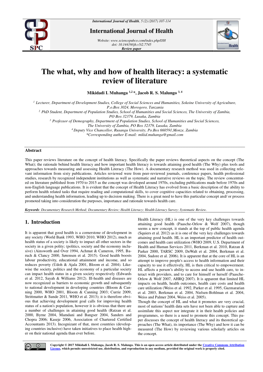 research thesis on health literacy