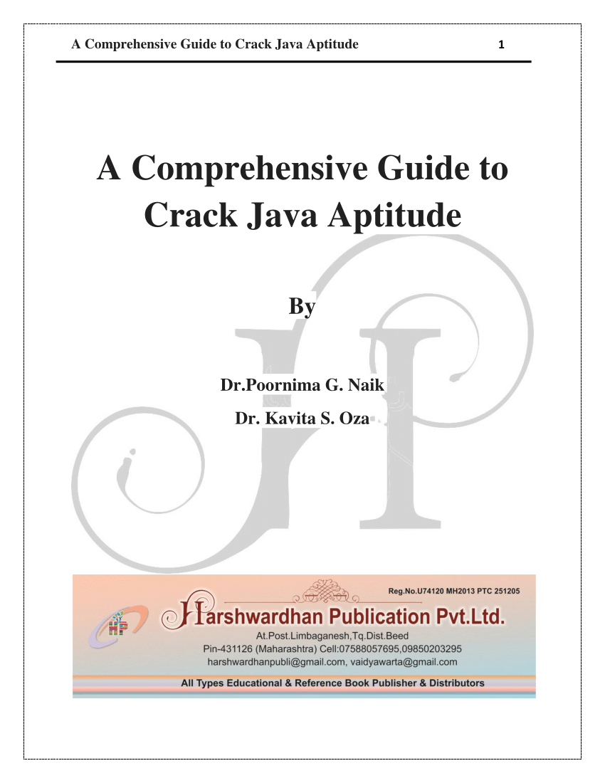 Java Aptitude Mock Test