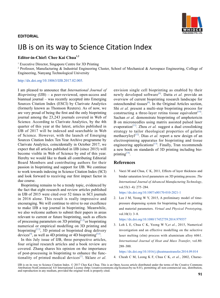 science citation index journal list