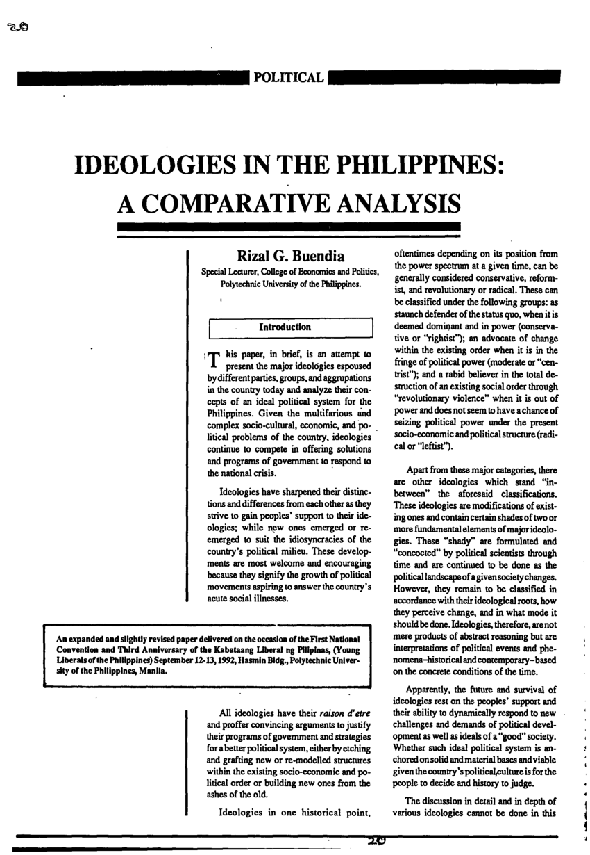 research topic politics in the philippines