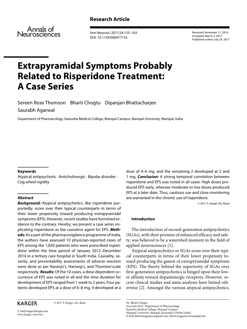 extrapyramidal syndrome