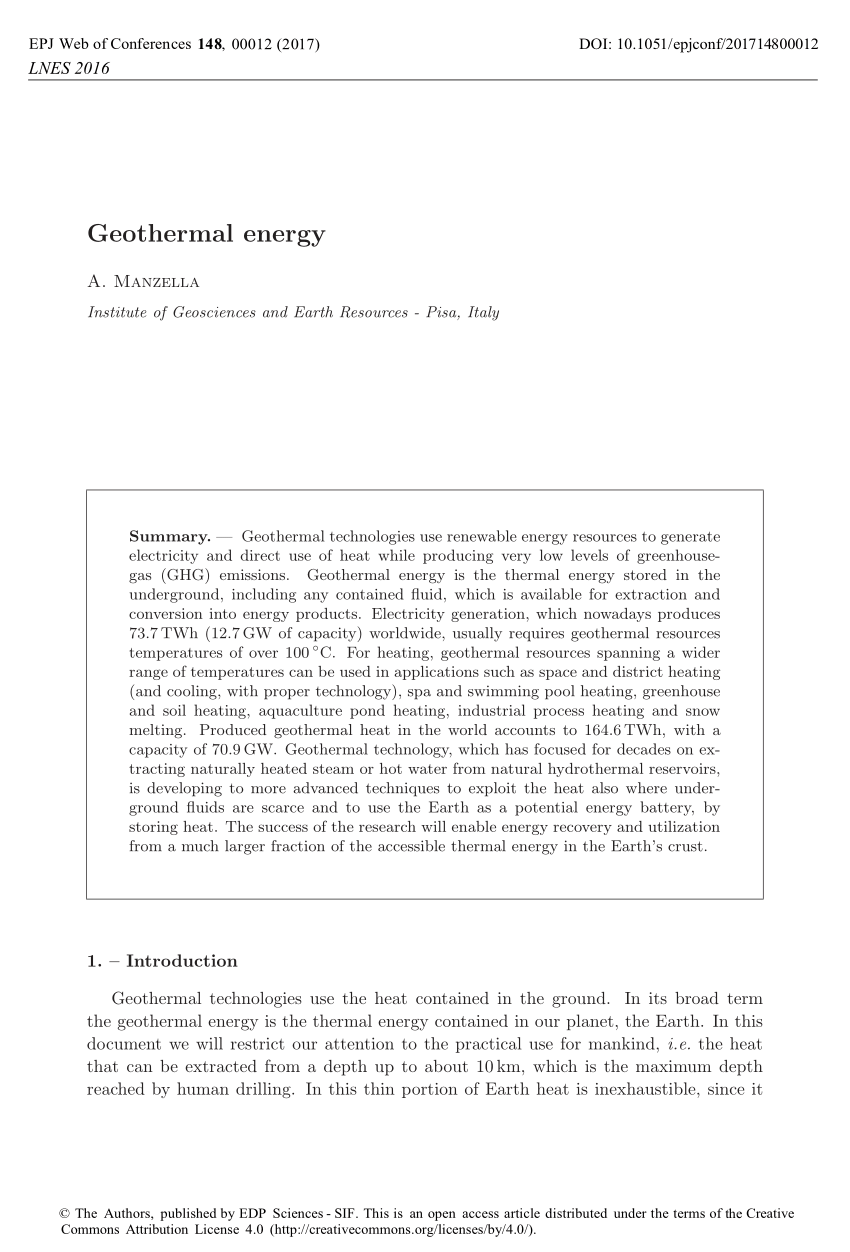  PDF Geothermal energy