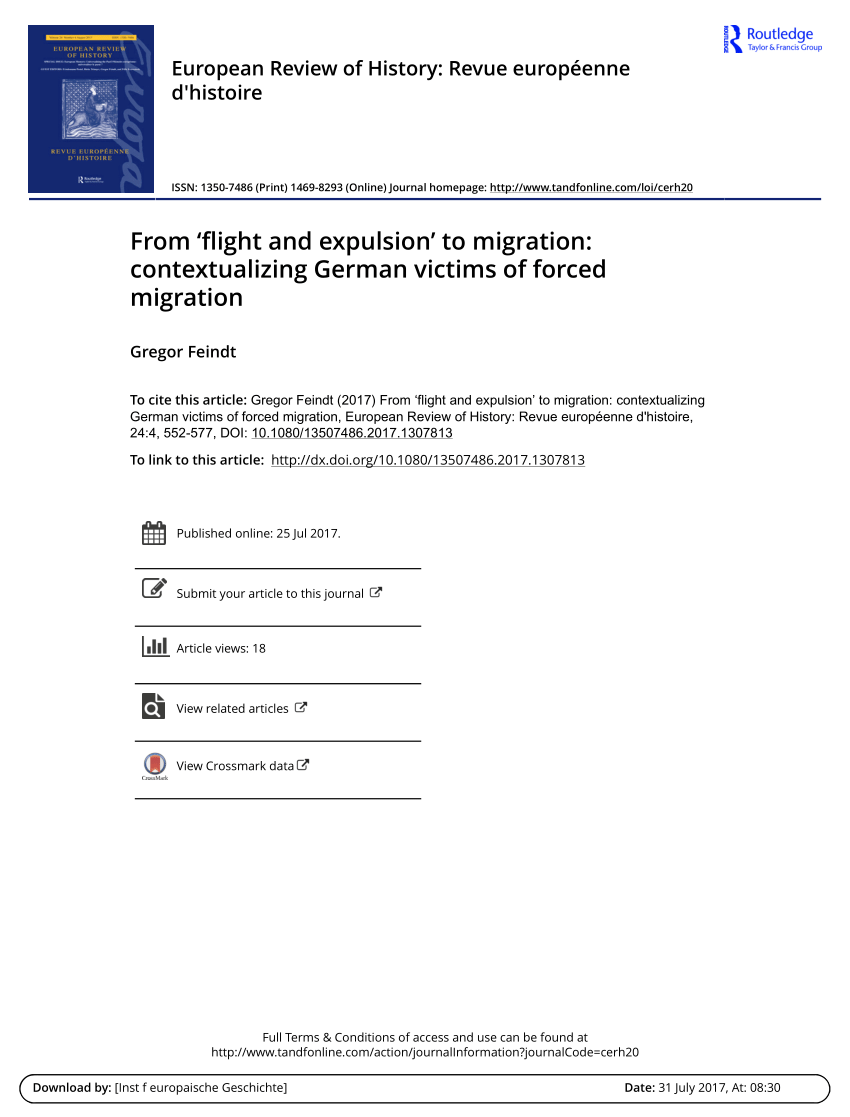 case study for forced migration