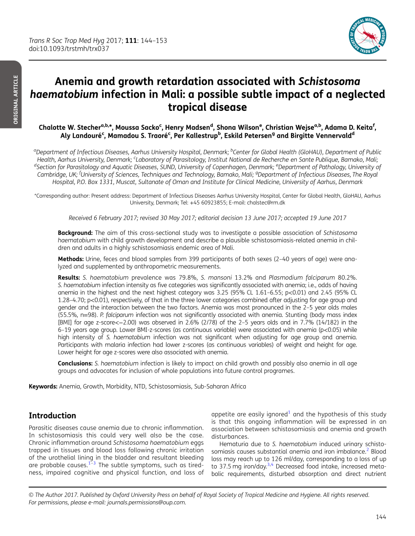 Schistosomiasis step 1, Schistosomiasis haematobium - parohiamogosani.ro