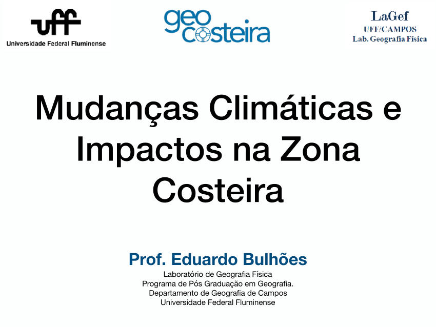 (PDF) Mudanças Climáticas e Impactos na Zona Costeira