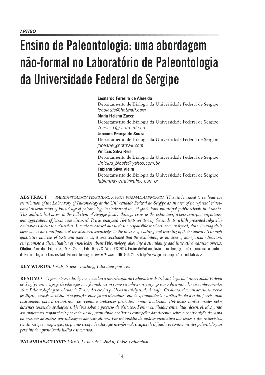 PDF) Jogos Educativos na Aprendizagem de Paleontologia do Ensino