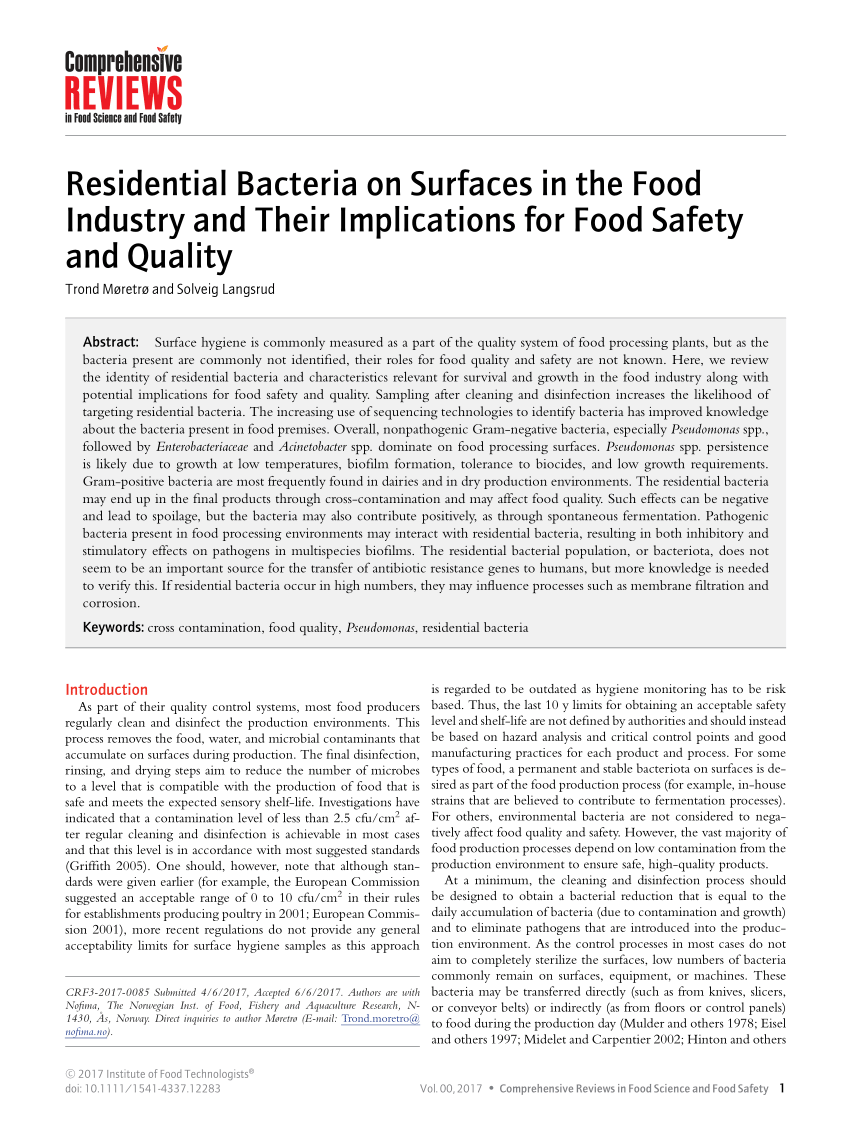 Food preservation - Nofima