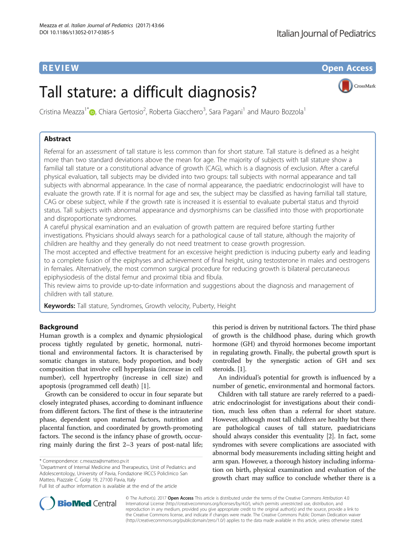 How Tall is Too Tall? Treatment for Excessive Stature