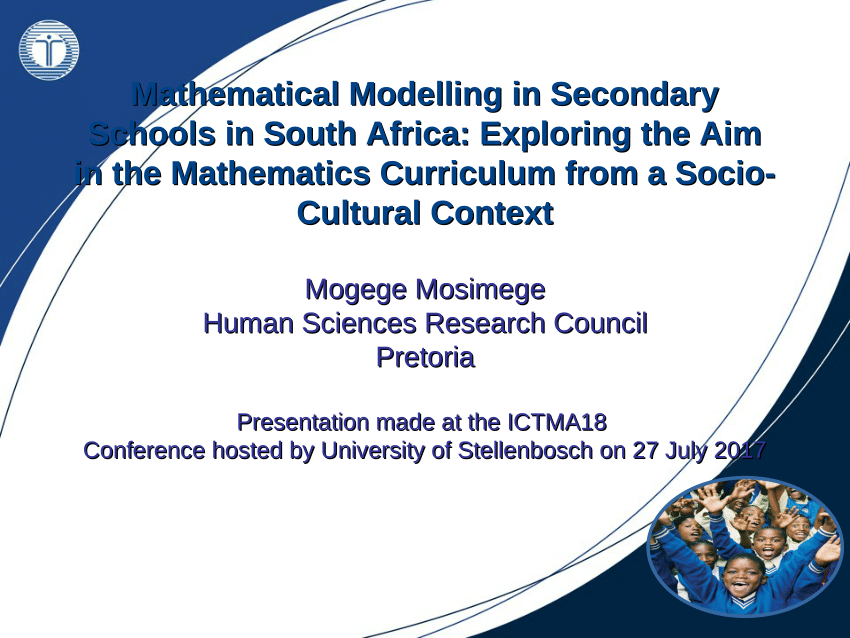 (PDF) Mathematical Modelling in South African Secondary Schools