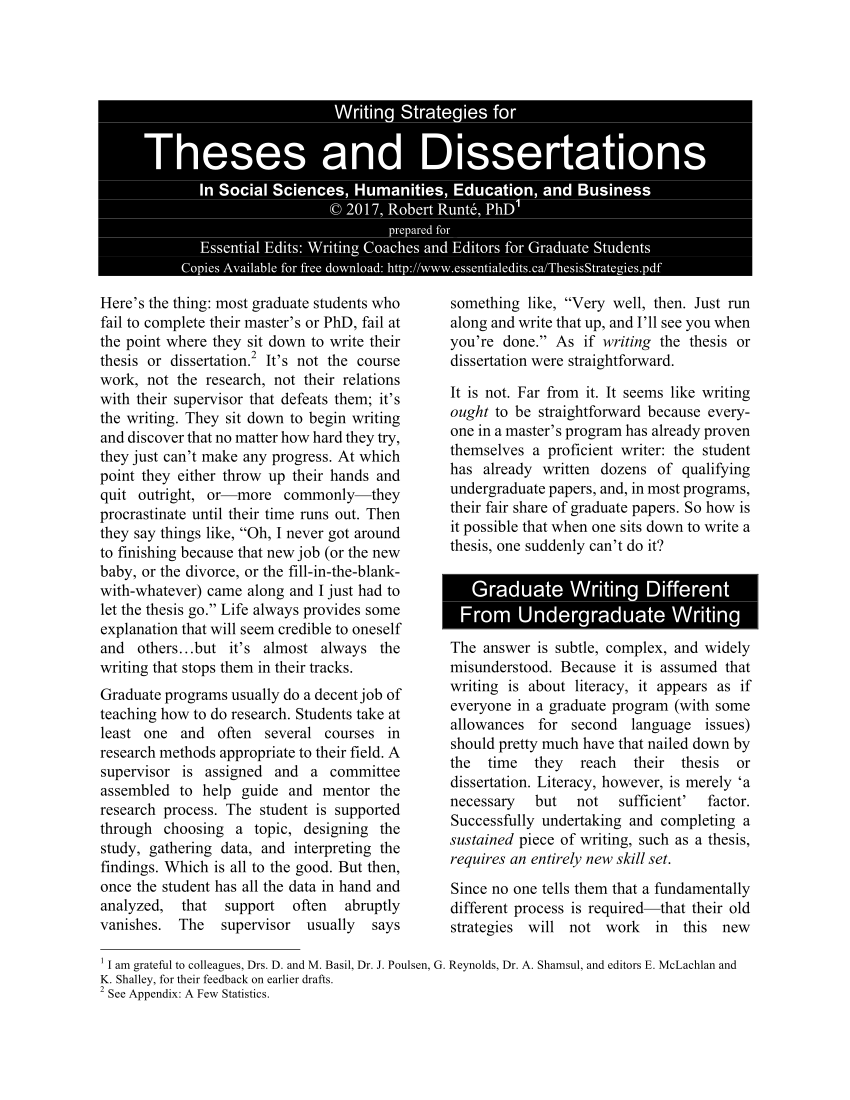 social science dissertation