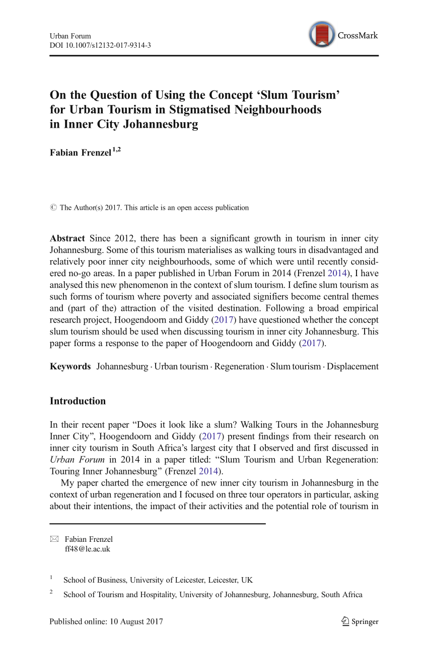 slum tourism thesis