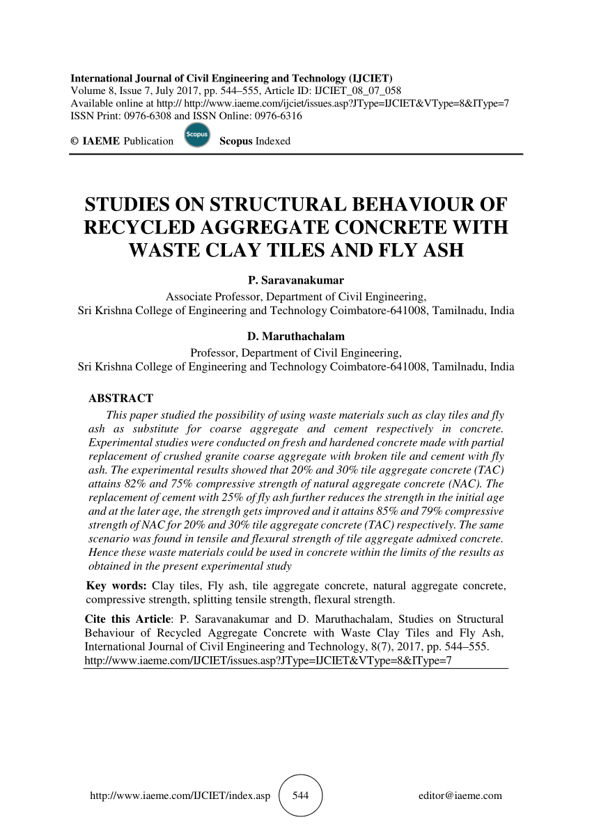 PDF) Studies on structural behaviour of recycled aggregate ...