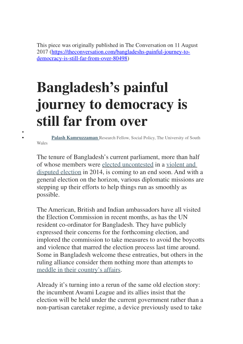 democracy in bangladesh essay