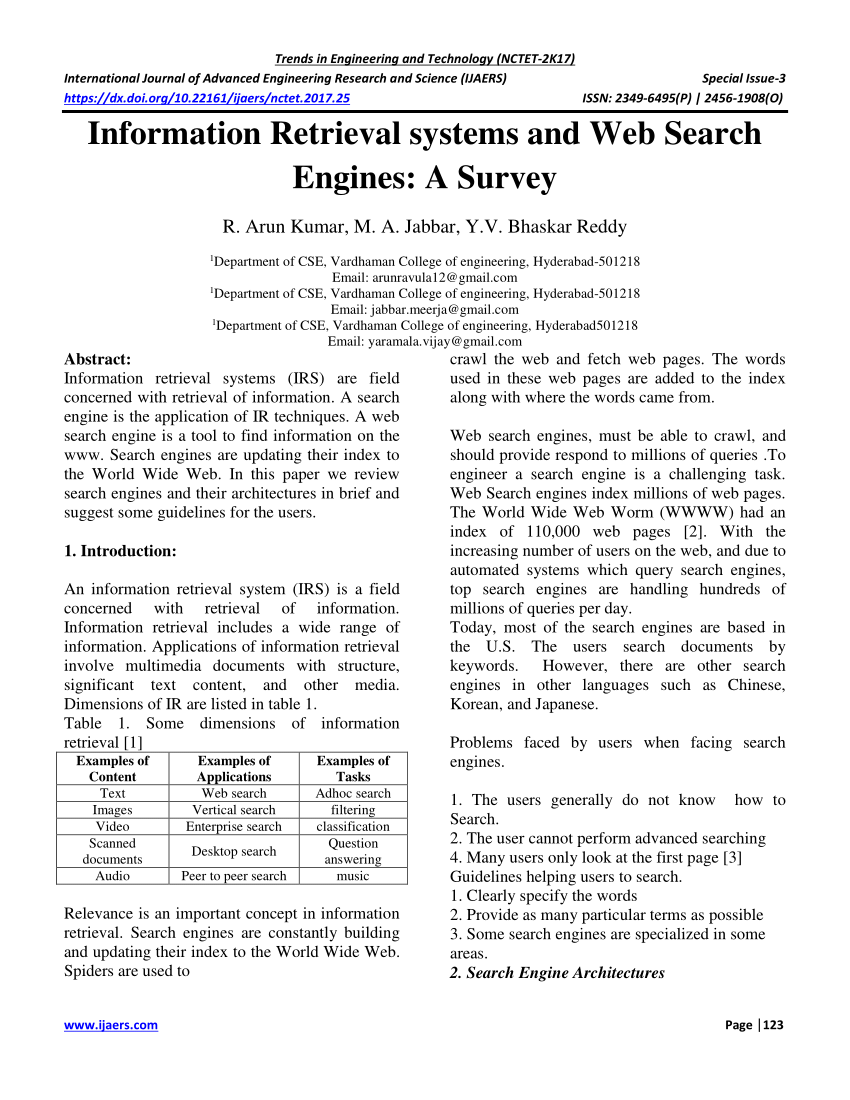 information retrieval research papers pdf