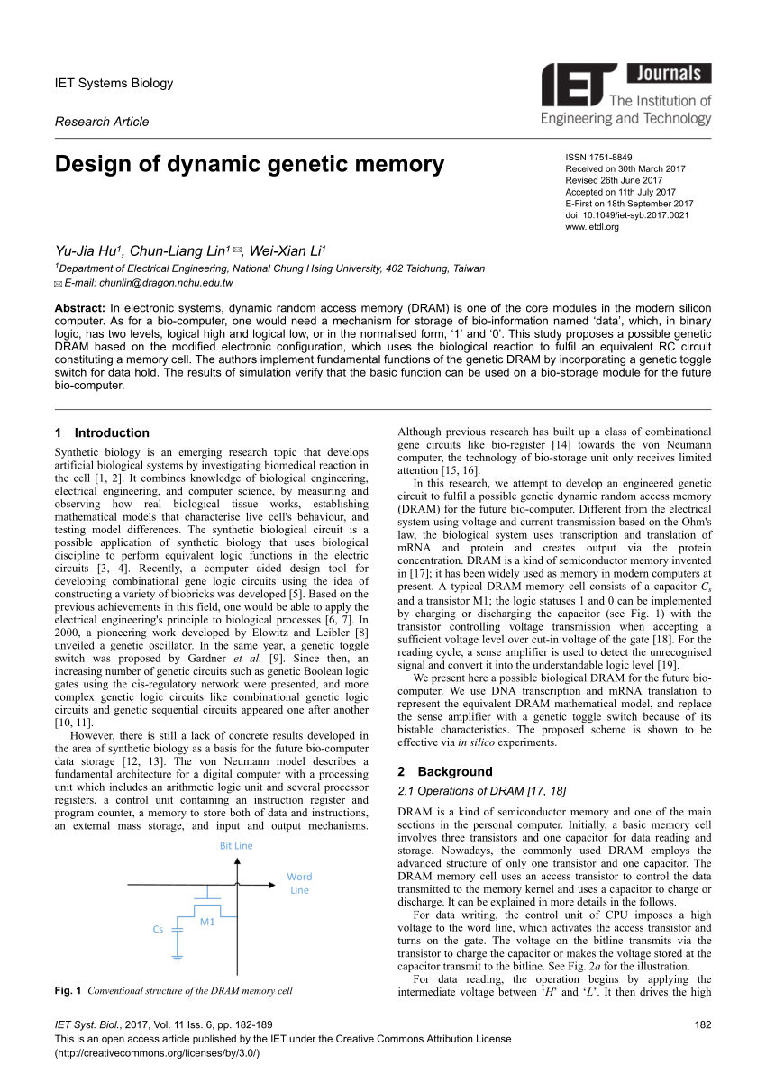 research on genetic memory