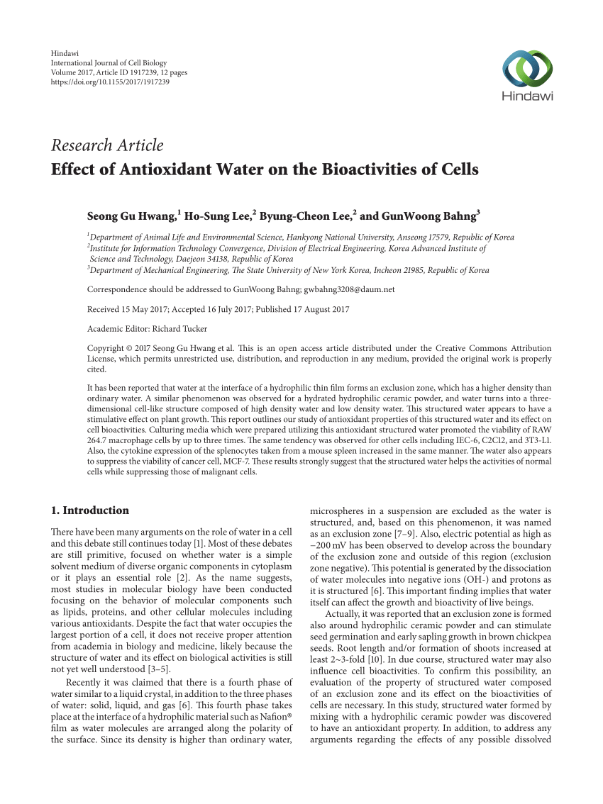 Preparation of water in the noncontact method. Deionized water in