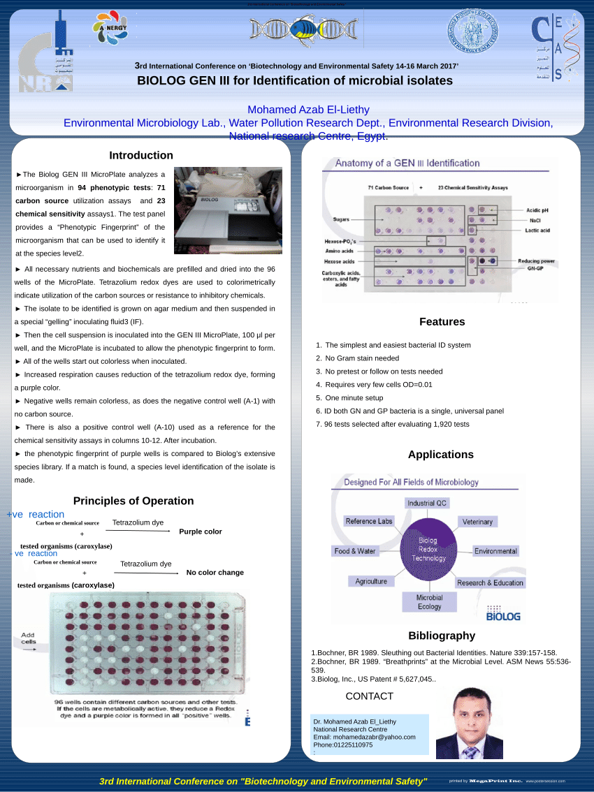 Pdf Biolog Gen Iii For Identification Of Microbial Isolates