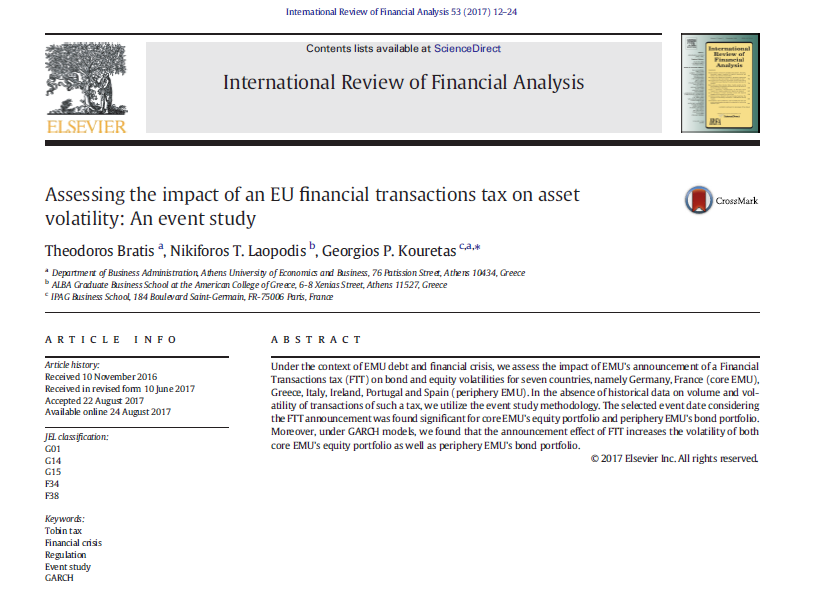 financial transaction tax 2015