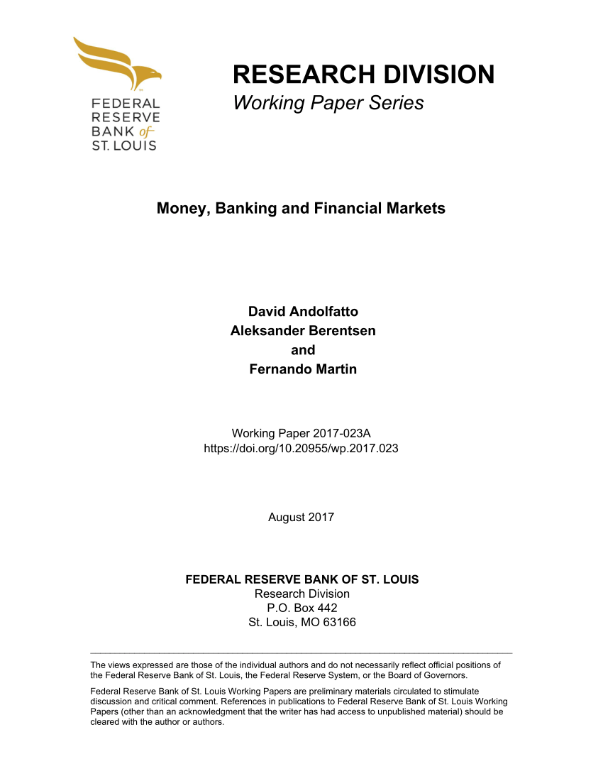 research paper about banking and finance